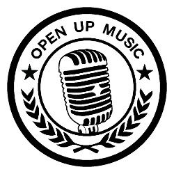 logo open up music