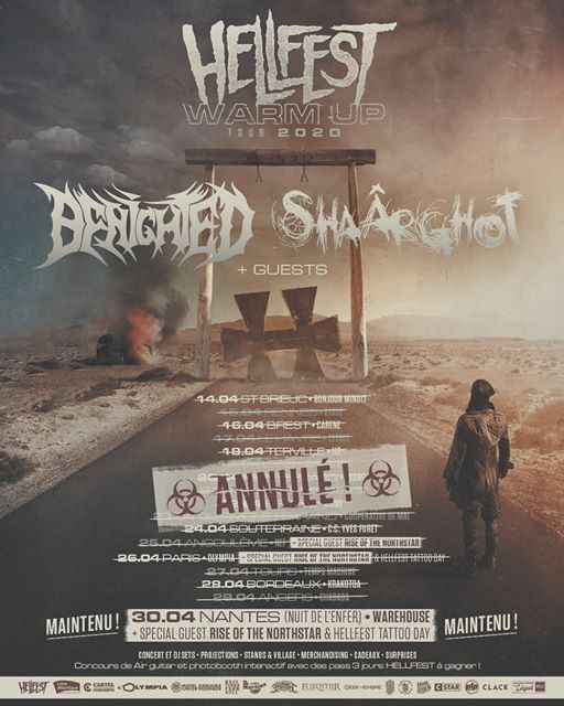 Lire la suite à propos de l’article Hellfest : la tournée Warmup annulée (sauf Nantes)