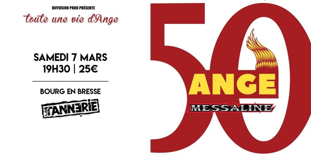Lire la suite à propos de l’article Concert Messaline/Ange, La Tannerie, Bourg-en-Bresse, 7 mars 2020