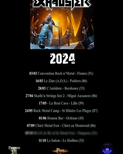 EXHAUSTER Thrash Metal on tour 2024